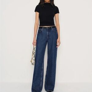Reformation Cary Low Rise Slouchy Wide Leg Jeans